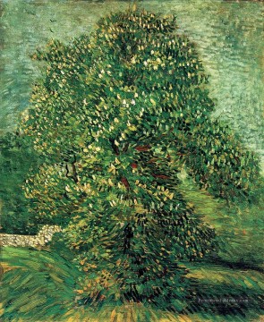 Châtaignier en fleur 2 Vincent van Gogh Peinture à l'huile